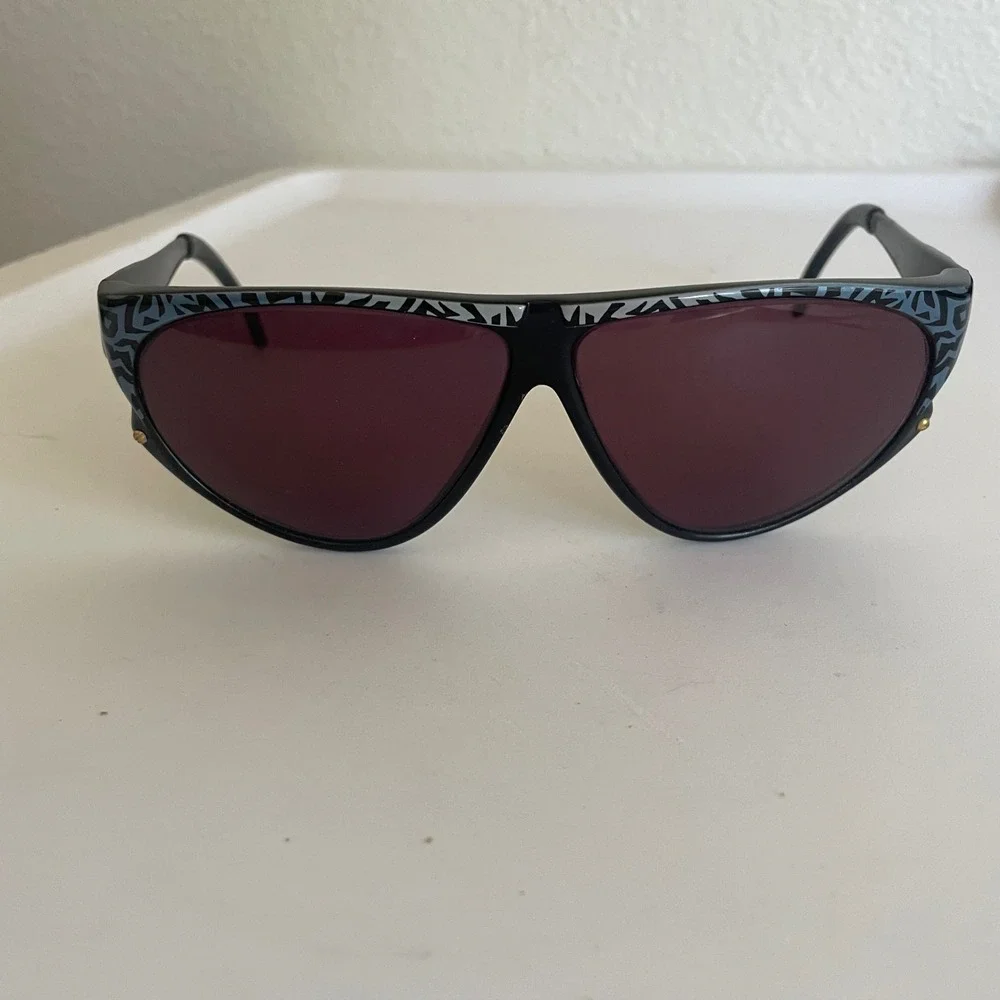 Vintage Glasses Frames Only Britalia Italia Made‎ Italy 234 C-3 Black 80s design